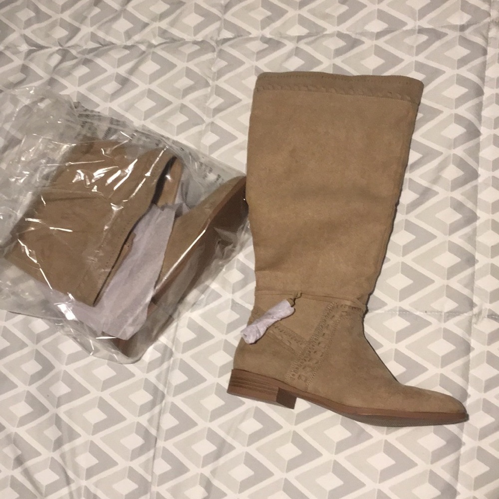 Brand new, never worn, wide calf boots